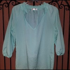 Teal Shear Top